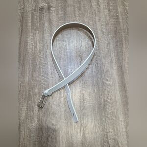 Lacoste Men's Pre-owned Genuine Leather Belt Size 36" White